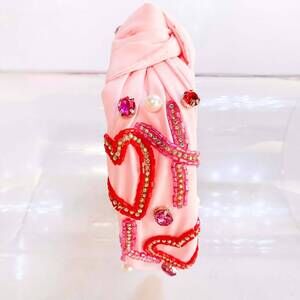 NEW KENZE PANNE women's valentine headbands in pink xoxo